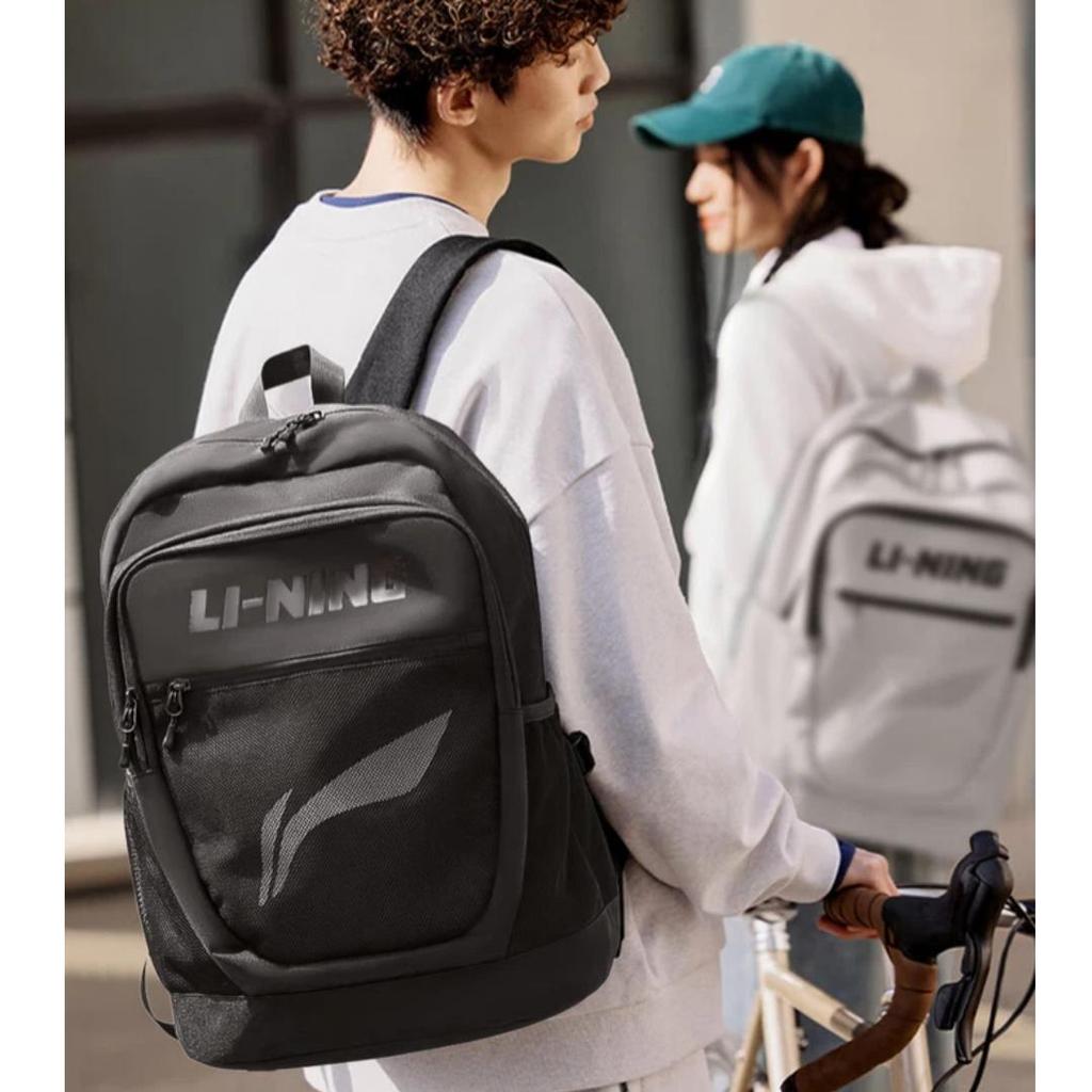 Li-Ning Travel Backpack, Large Capacity, Sport Bag, Business Trip Bag, Black
