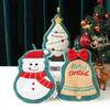 Thickened Christmas Hanging Hand Towels Soft Coral Velvet Plush Hand Towel Cartoon Absorbent Cleaning Towels Christmas Gifts