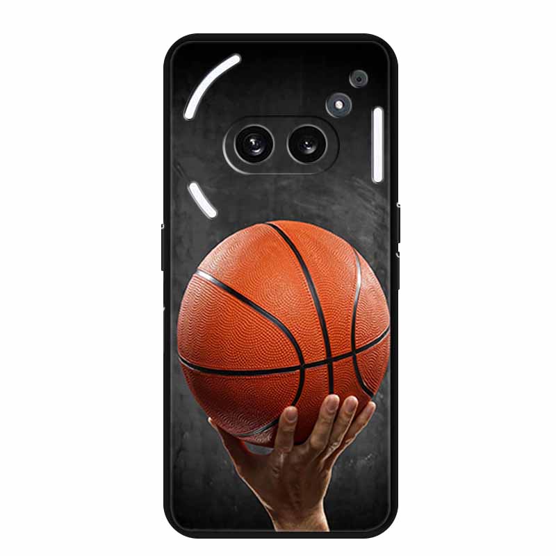 Чехол для Nothing Phone 2A 2 A Модный принт Черный силикон Мягкая задняя крышка Чехол для Nothing Phone 2a Чехол Phone2A Сумка 6.7"