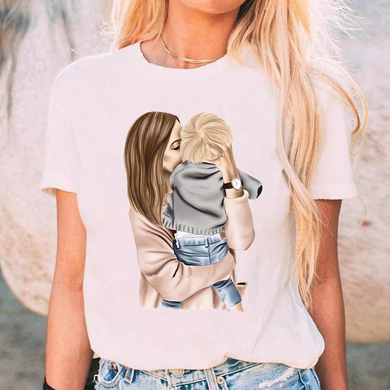 Женские футболки повседневные футболки с коротким рукавом летние женские мультяшные принты женская одежда женская графическая белая футболка женская футболка