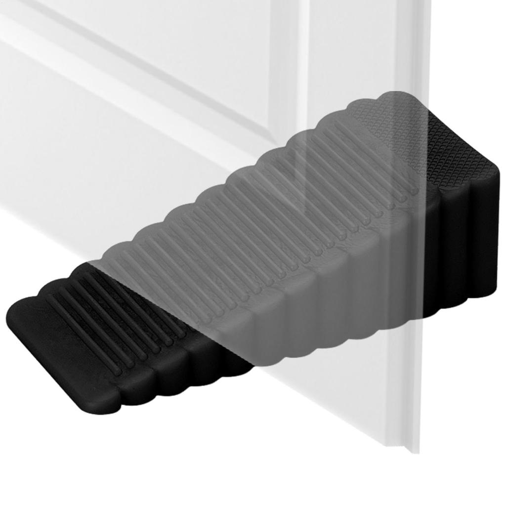 Door Stop Stoppers Safety Plastic Block Wedge Doorstops Door Stopper Home Office Door Rear Retainer Anti-collision Stoping