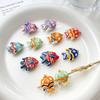 2pcs Retro Colorful Hand-painted Deep-sea Fish Ceramic Tropical Fish Beads Diy Jewelry Beads Bracelet Necklace Accessories