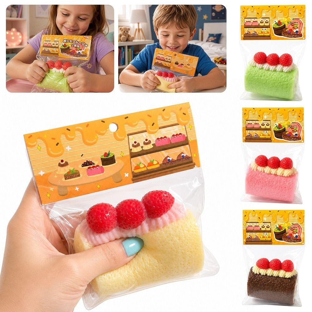 TPR Dessert Squishy Toy Soft Squeezable Squeeze Toy Fashion Squishy Pinch Le  Sensory Play