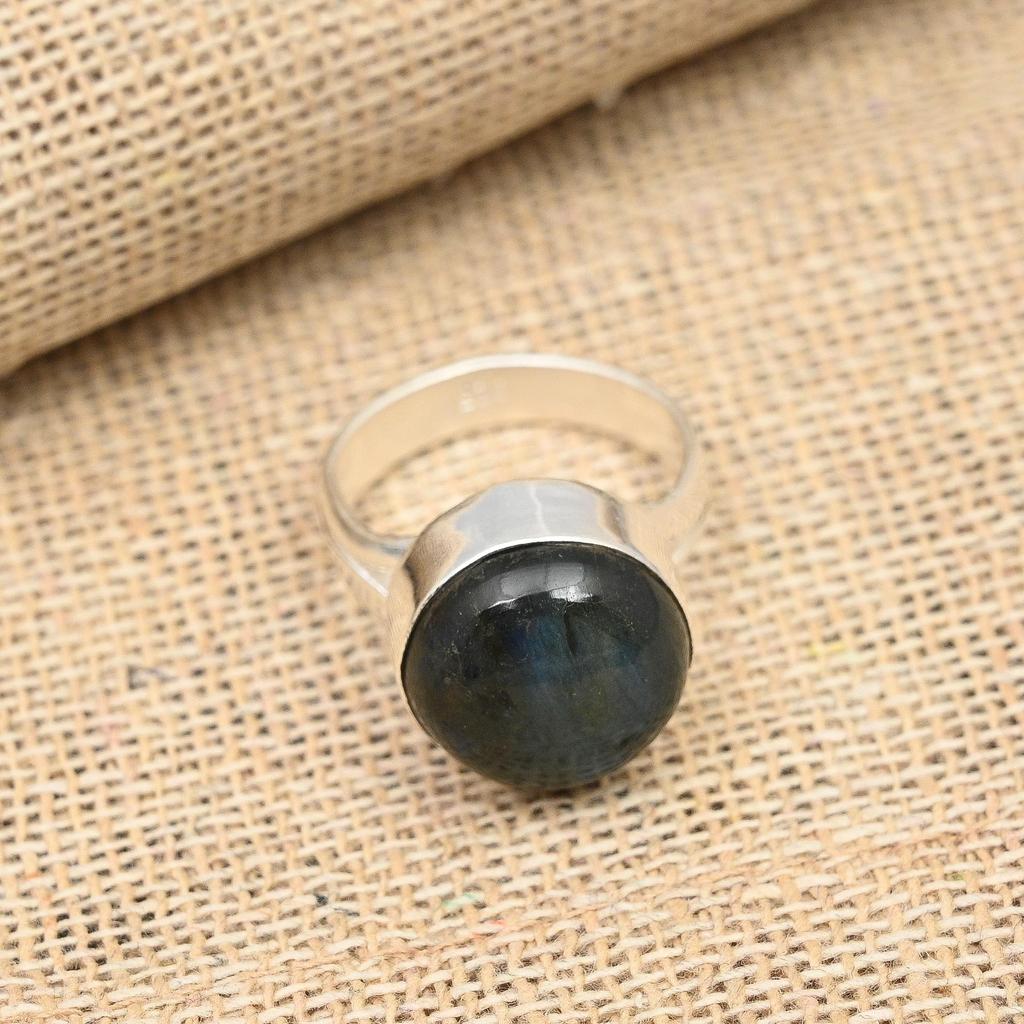 Ювелирные изделия из стерлингового серебра 925 пробы с лабрадоритом ручной работы на День Благодарения