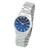Montre - Alain Miller SL28 - 36,5 mm - Cadran bleu - Bracelet métal argenté