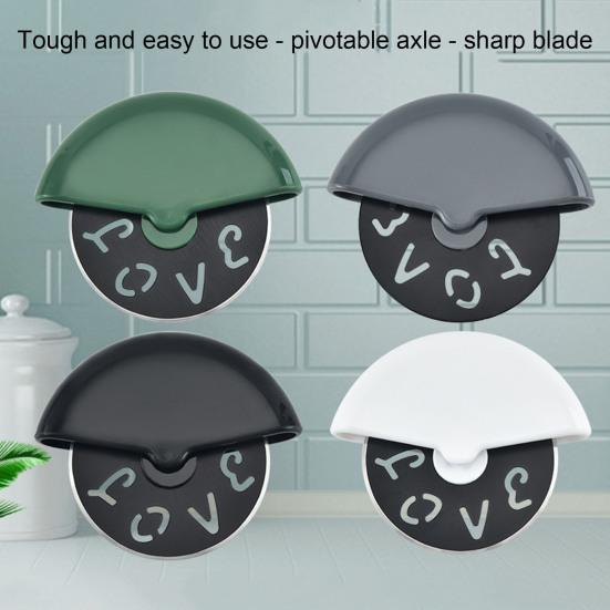 Нержавеющая сталь резак для пиццы антикоррозийный круглый режущий круг нож для пиццы с крышкой инструменты для выпечки кондитерских изделий кухонные гаджеты