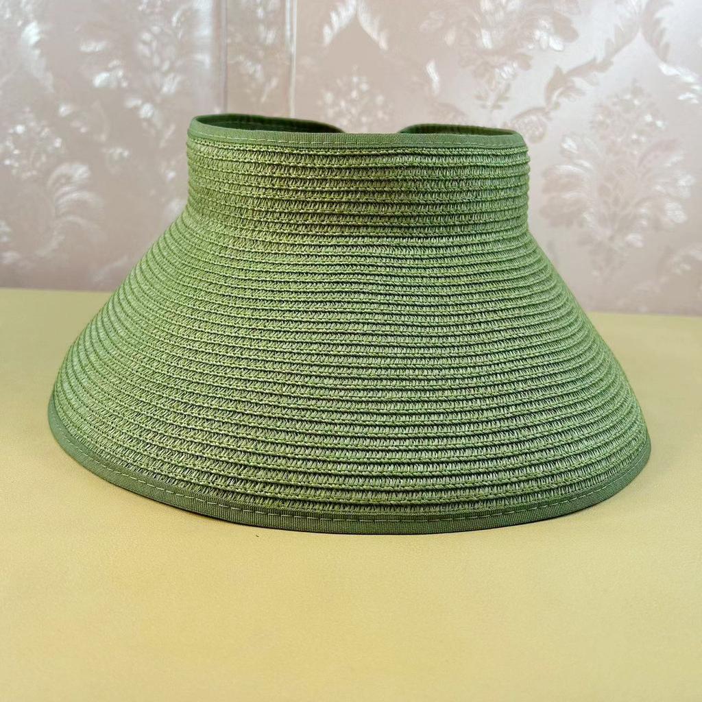 Summer Straw Hat For Women Foldable Wide Large Brim Bowknot Visors Hat Travel Sun Hat Chapeau Femme Beach UV Protection Caps