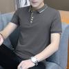 Мужская рубашка-поло. Мужская футболка с короткими рукавами. Удобный и дышащий повседневный топ из чистого хлопка.