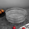 3Pcs Air Fryer Rack Stackable Dehydrator Racks Stainless Steel Basket Tray Accessories for Oven Microwave Baking Roasting