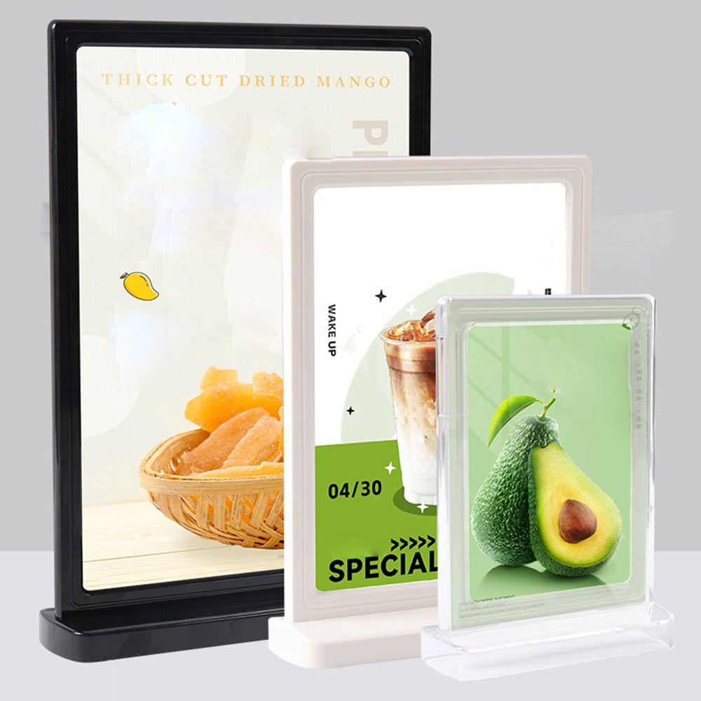 A4 A5 A6 Wine Catalog Menu Display Stand Acrylic Panel Table Card Sign Holder