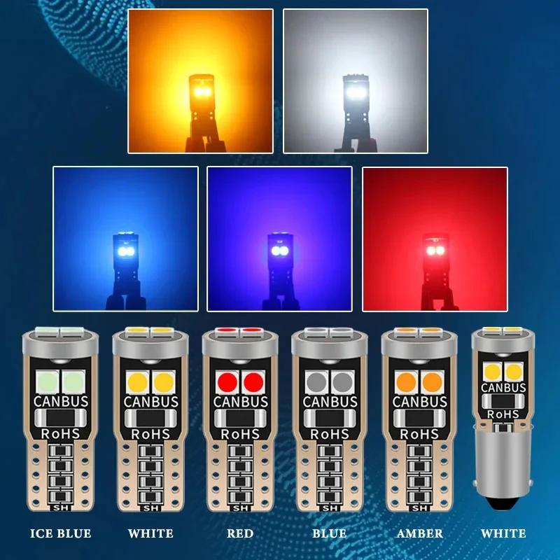 10 шт. T10 W5W 6SMD 3030 Сверхяркий светодиод Canbus Без ошибок Автомобильные внутренние лампы для чтения, купольные лампы, Автомобильная парковочная лампа, Клиновидный