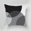 Luxury Home Decoration Cushion Cover Black Gray Dark Black and White Style Pillow Cover Office Sofa Cushion Cover