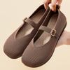Shallow Casual Shoes Breathable Shoes for Middle-aged and Elderly People Cloth Shoes Soft-soled Women's Shoes