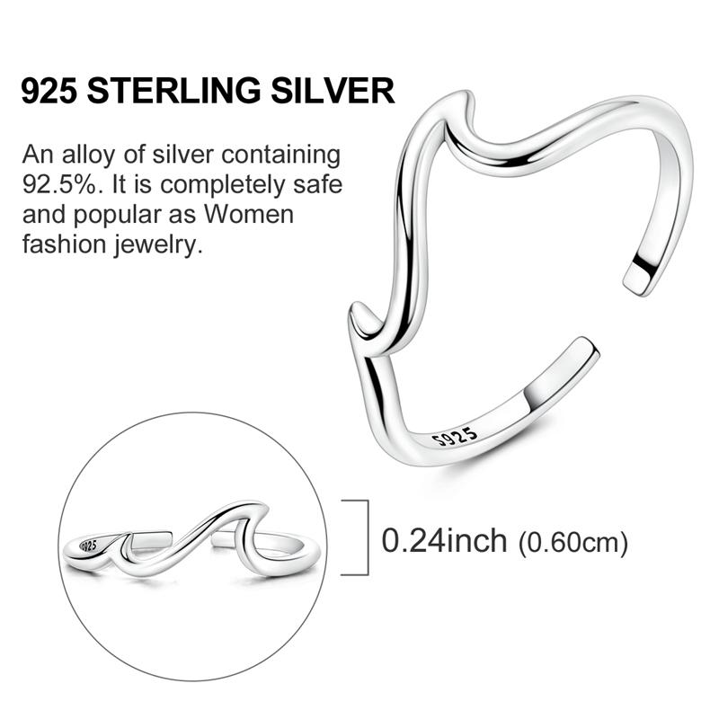 Original 925 Silver Ring Sparking Bee Eye Sun Moon Star Open Rings for Women Girls Jewelry Birthday Anniversary Engagement Gifts