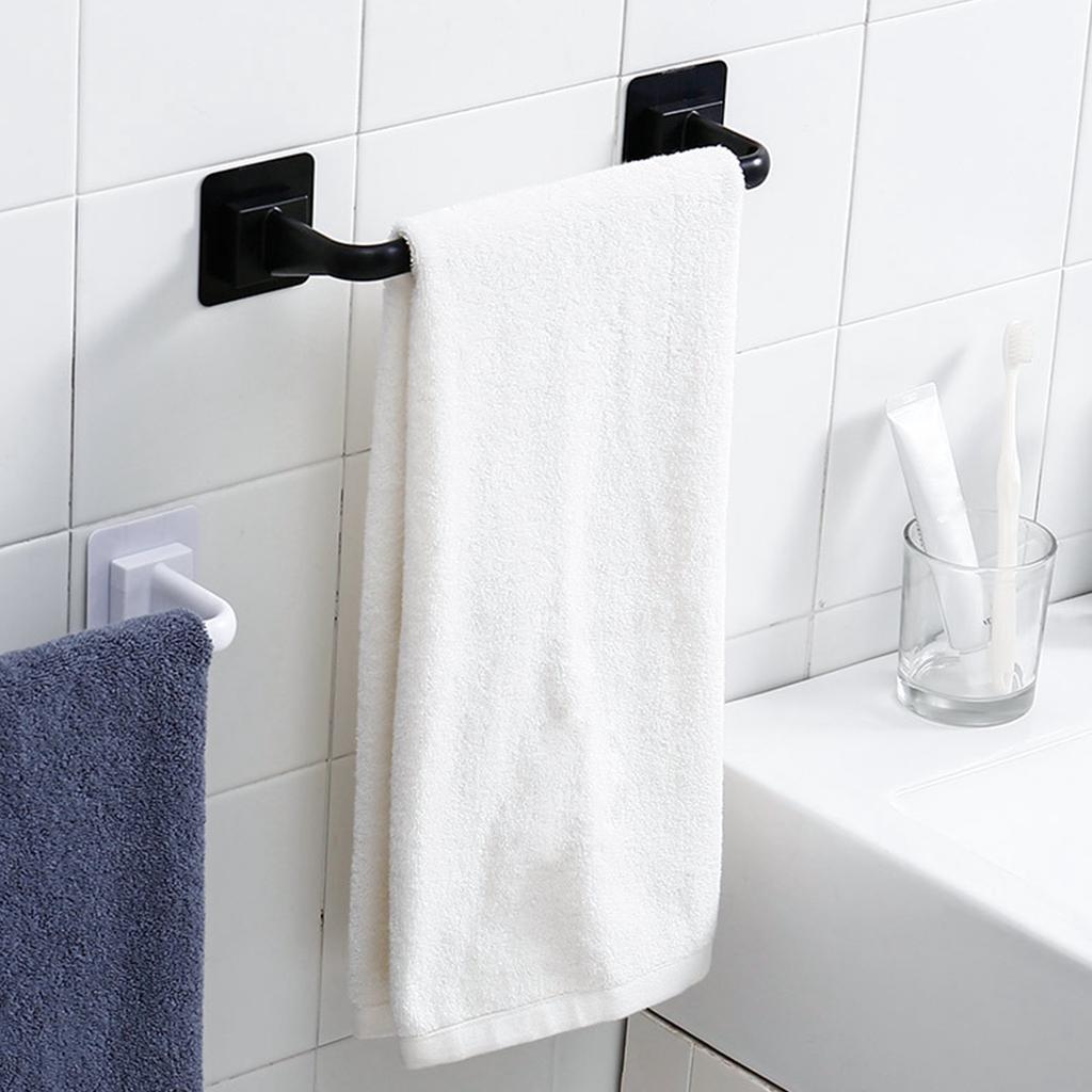 Вешалка для полотенец, вешалка для одежды, без гвоздей, настенное крепление, держатель для полотенец для ванной комнаты, кухни