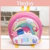 Kids Cartoon Donut Shell Backpack With Cartoon Rainbow Design For School Kids