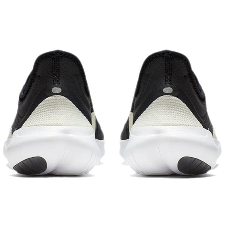 Nike Бесплатные спортивные кроссовки для бега Nike Free RN 5.0, нескользящие, дышащие, низкие, женские, черные с белым, AQ1316-102