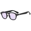 New European and American retro fashion round small frame sunglasses ins personalized classic rice nails casual sunscreen sunglasses tide