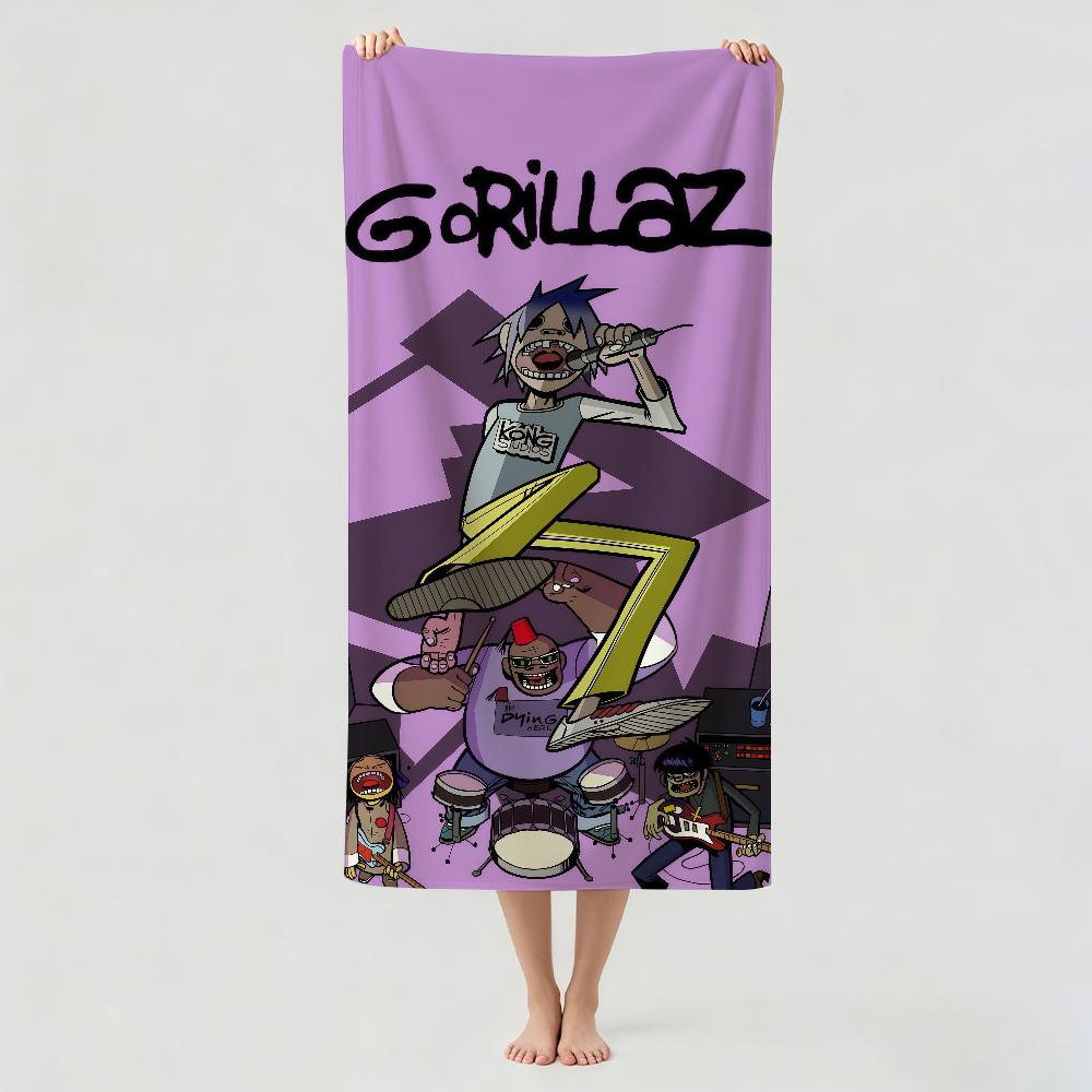 Rock band G-GorillazS Towel Drying Bath Towel Applicable To Light Swimming Camping Yoga Beach Out