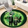 1 шт. Круглый ковер Rick and Morty для офиса, под офисные стулья, спальни, гостиной, домашний декор, декорирование комнаты, доступен в различных размерах