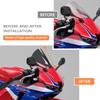 For Honda CBR600RR 2024 cbr 600rr 2025 Motorcycle Frontal Aerodynamic Shield Racing Airflow Deflector Upper Fairing Visor