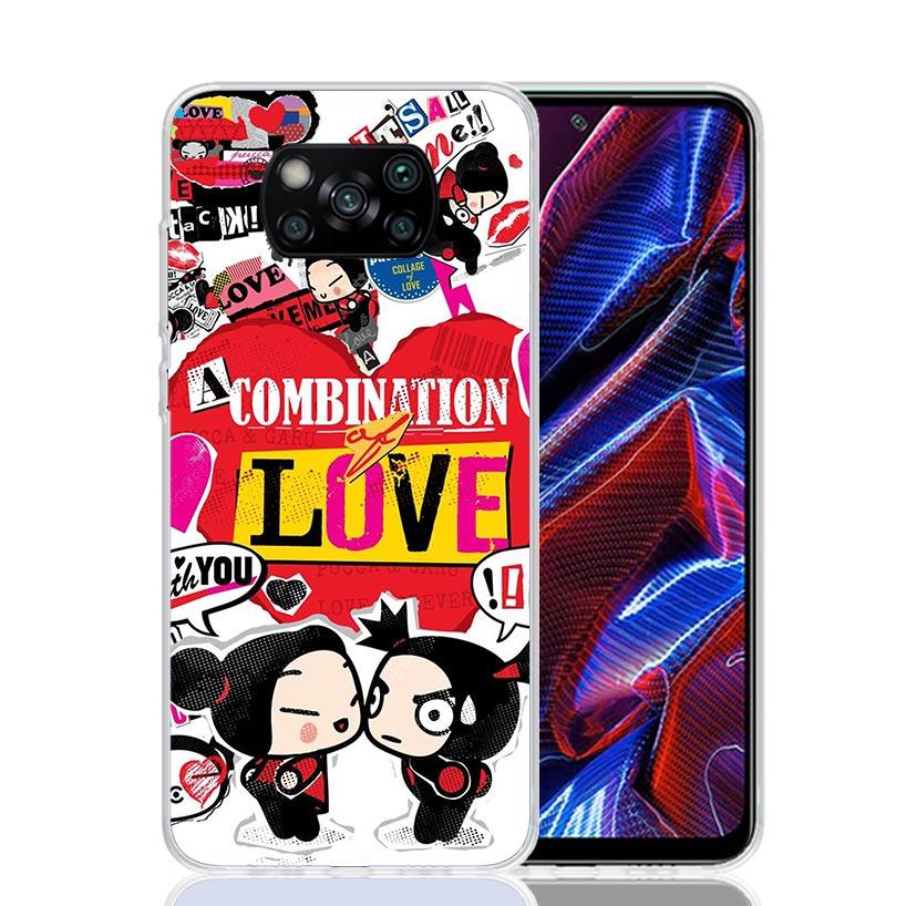 Милый Мультяшный Чехол Pucca Garu для Телефона Xiaomi Poco X3 Nfc X5 X6 X7 X4 Gt F7 Ultra F6 F5 Pro F4 F3 M5S M5 M4 M3 5G Тренд Fu
