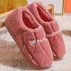 Fashion New Cotton Slippers Autumn and Winter Indoor Home Thick-soled Warm Home Non-slip Cotton   Shoes for Women  Pantuflas De Mujer