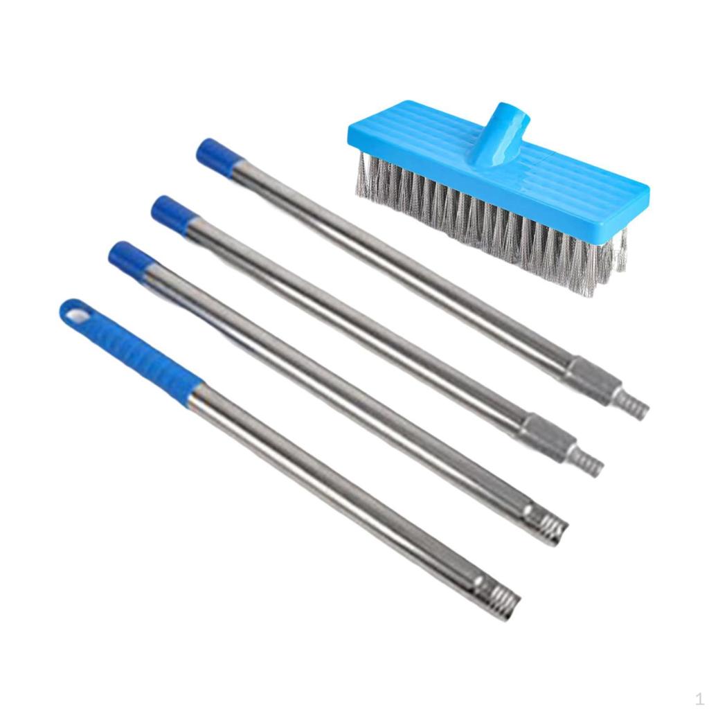 Metal Wire Brush with Extended Handle for Cleaning Decks And Patios