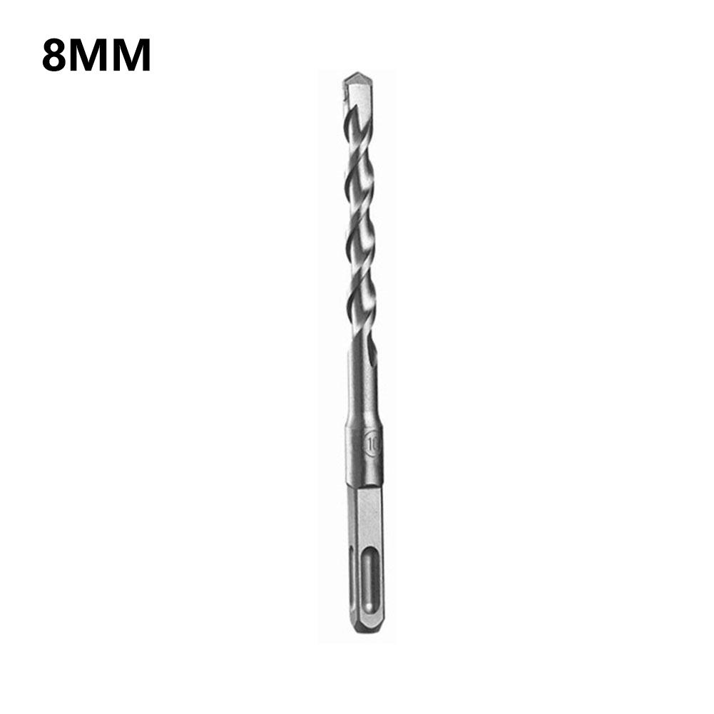Flat Tip 2 Cutter Drill Bit Rotary Spare Parts Square Shank 150mm Masonry Replacement Accessories HRC45 To HRC48