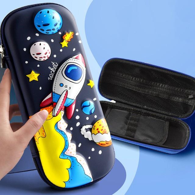 3D EVA Large Capacity Pencil Case Pen Holder Cute Cartoon Pencil Bag For Girls Boy Kids School Stationery Pencil Box Pencilcase