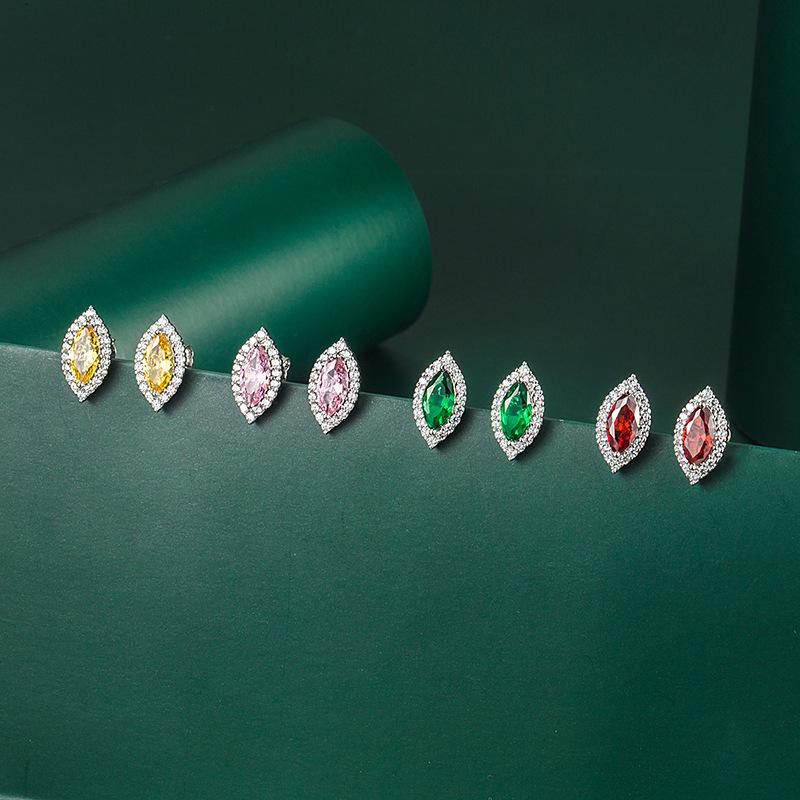 BELLA BOX Luxury Women Zircon Earrings Wedding Engagement Party Gift