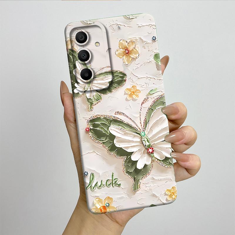 Sweet Soft Phone Case for Samsung Galaxy A15 A155 A156 4G 5G Fashion Cool Painted Cases Protection Back Cover Accessories Casing