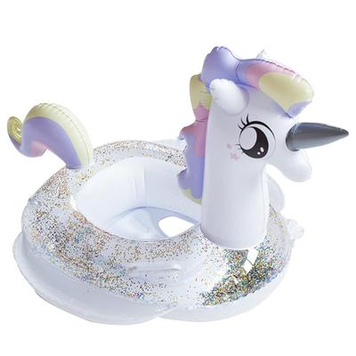 LINDAON Надувной единорог с подлокотниками для детей 2-8 лет