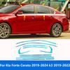 Для Kia Forte Cerato -2024 k3 - Верхняя+Нижняя Рамка Окна Накладка Порога Молдинг Наклейка Аксессуары Стайлинг Автомобиля