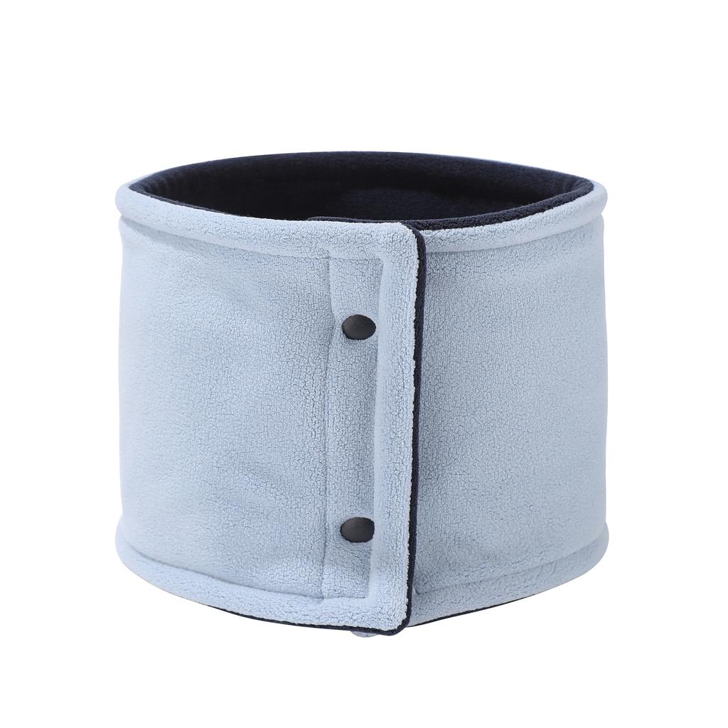 Men's and Women's Winter Warm Fleece Lined Neck Gaiter Reversible Snap Button Neck Warmer All Match Outdoor Sports Cold Protection Neck Cover