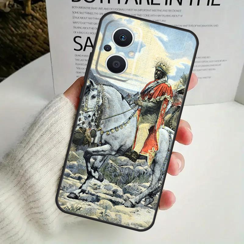 Emperor Menelik II of Ethiopia Case For OPPO Reno 10 Pro 11F 4 5 6 7 8 Lite 4Z 5Z 8T OPPO Find X2 X3 X5 Lite X6 Pro Cover