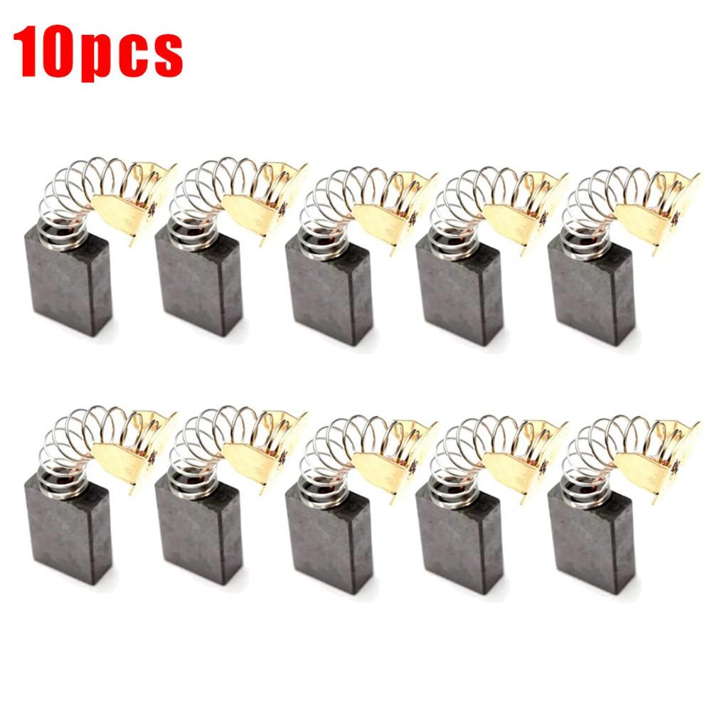 Угольные щетки 10 шт. 6,5 мм x 13,5 мм x 19,3 мм Черный + Золотой