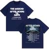 The Weeknd Europe 2026 Tour Text Graphic Cotton Tshirt Unisex Unisex Rap Short Sleeve Unisex Casual Daily Streetwear Basic Tops