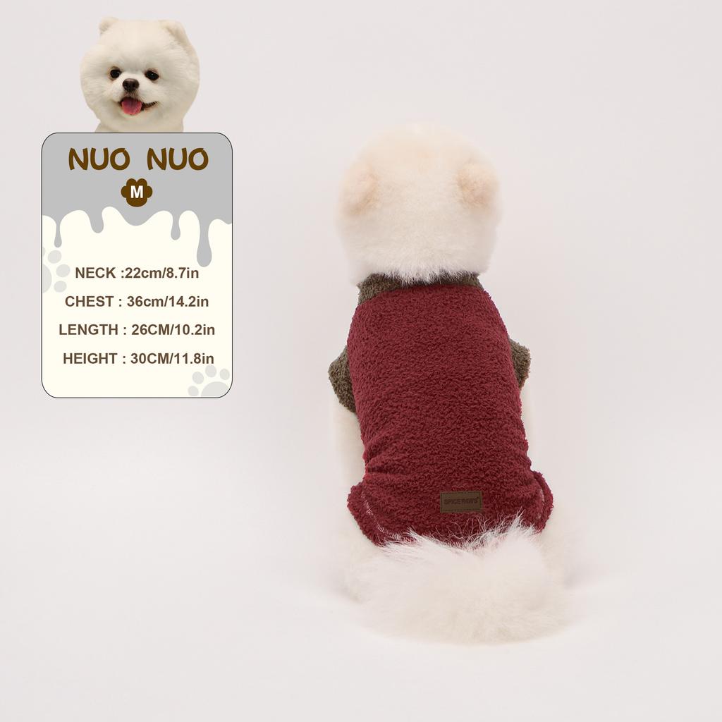 Small Dog Sweater Vest, Winter Cold Weather Warm Pullover Fleece Dogs Jacket Sleeveless Puppy Clothes Fleece Coat Jacket