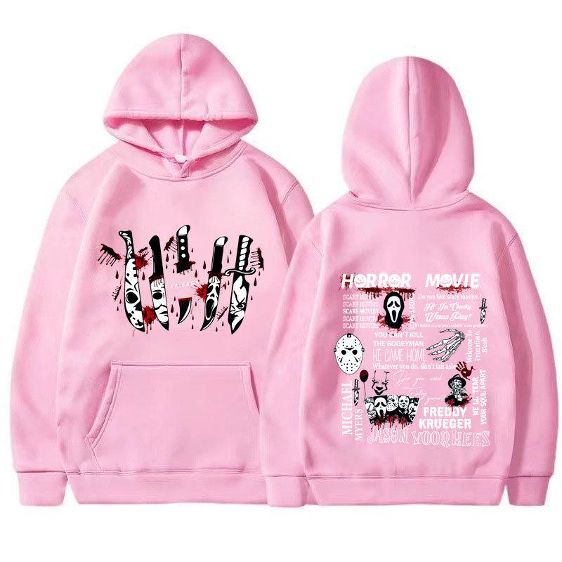 Friends Knife Horror Movie Halloween Hoodies Causal Unisex Hoodies