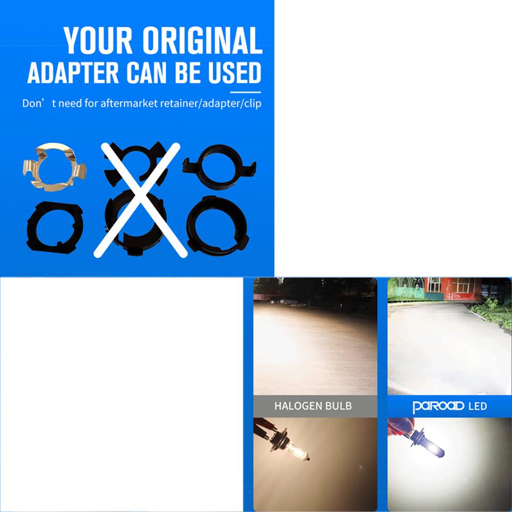 Комплект для переоборудования светодиодных ламп головного света H7 в дальний и ближний свет 6500K Super White Plug Play White Plug Car Light LED Lamp