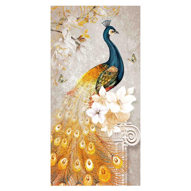 Nordic Animal Colorful Peacock Canvas Paintings Modern Posters and Prints Wall Art Pictures for Living Room Decoration Cuadros