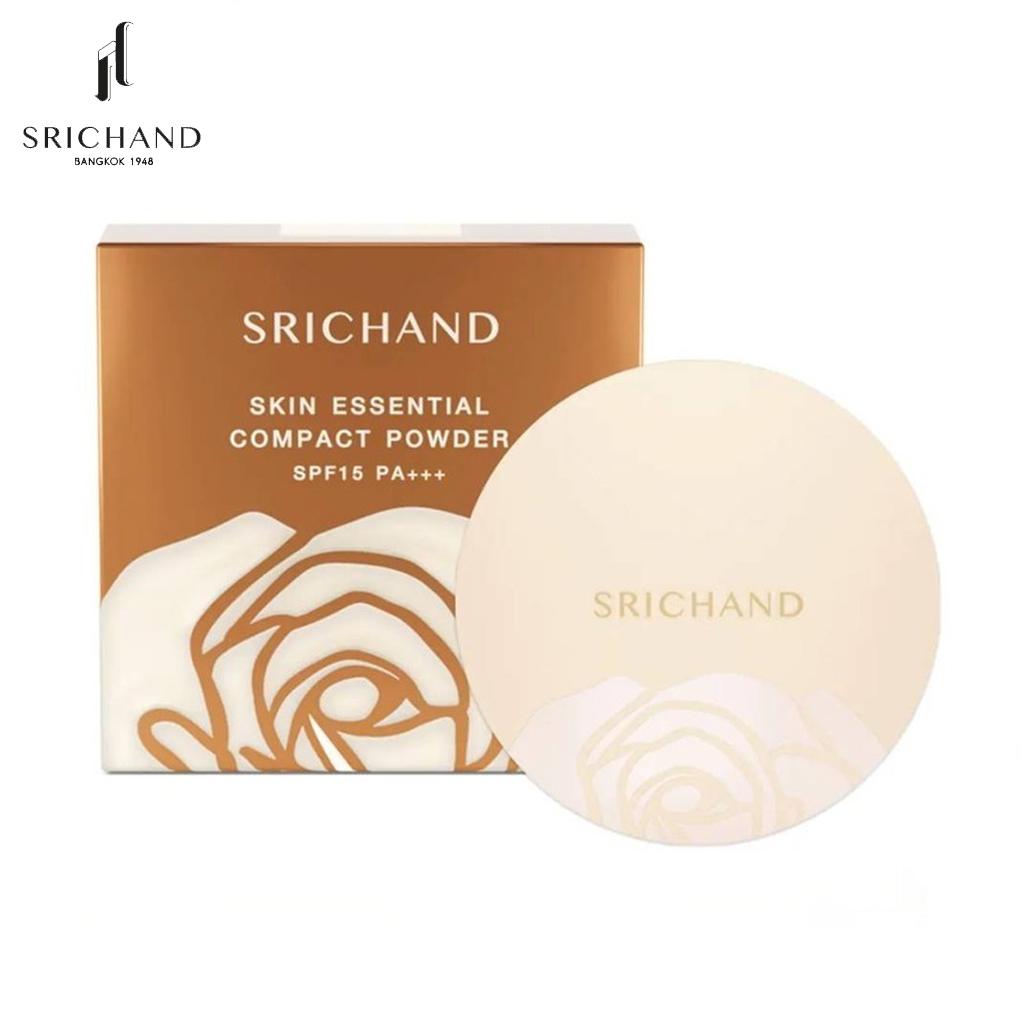 Srichand Компактная пудра Skin Essential SPF15 PA+++ - 120 Бежевый 9 г, без парабенов, отдушек и спирта - Тайская косметическая косметика