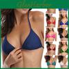Up Bikini Push Top Womens Padded Vneck Solid Color Basic Swimsuit Bandage Top