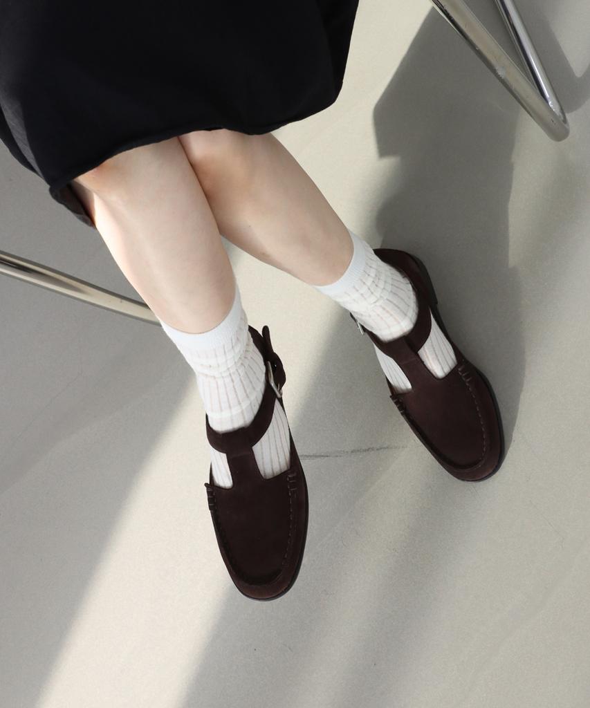Molpin T Strap Loafer_25522_Deepgrey