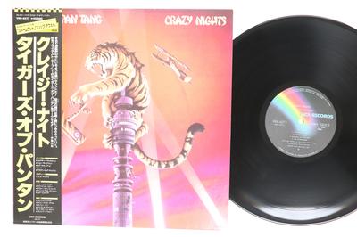 Виниловая пластинка TYGERS OF PAN TANG Crazy Nights VIM6273 MCA 1982 Япония Obi Рок Б/у