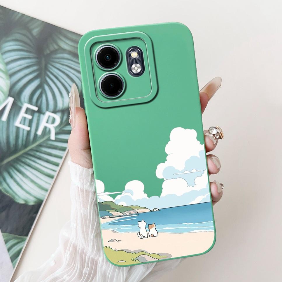 2024 Для Infinix Hot 50i Чехол HoT50i Ударопрочный Черный Силиконовый Мягкий Чехол для Телефона Для Infinix Hot 50i 50 i X6531 Задняя Крышка Fundas