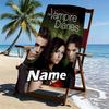 Custom Name Personalized horror theme Print Beach Towel, for Trip Camping Beach Party Home Decor, Birthday Gift for Family & Friends