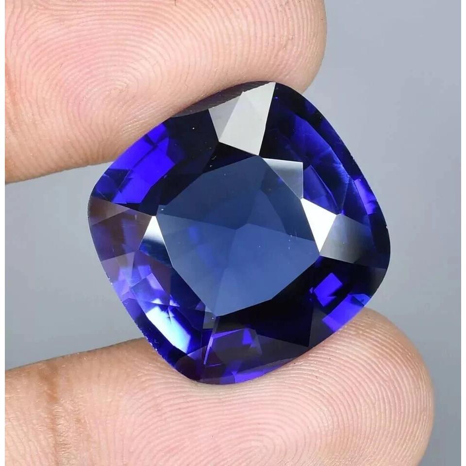 VVS Natural Ceylon Blue Sapphire Cushion 7-9 Ct 11 MM Certified Loose Gemstone