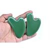 Guasha Tool Heart-Shaped Prevent Wrinkle Green Wrinkle Reducing Massage Stone for Adult